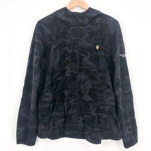 Lululemon Pack It Up Incognito Jacket Camo Zip Up Hooded Size 10 Black Gray